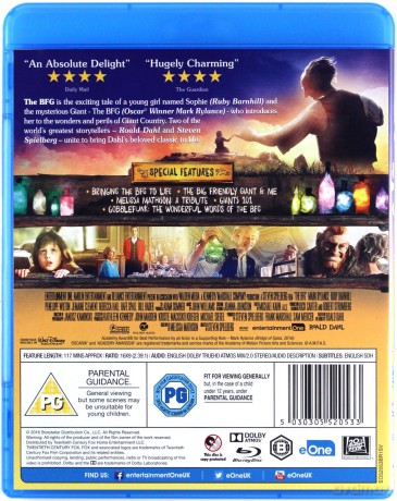 The BFG (BFG: Bardzo Fajny Gigant) (Disney) [Blu-Ray]