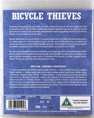 Bicycle Thieves (Złodzieje rowerów) [Blu-Ray]