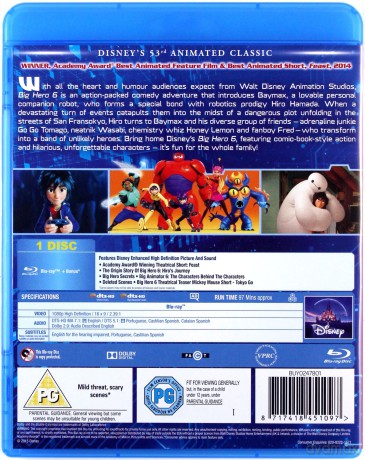 Big Hero 6 (Disney) [Blu-Ray]
