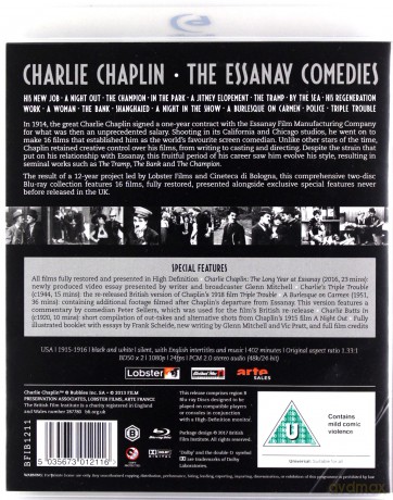 Charlie Chaplin: The Essanay Films [BOX] [2xBlu-Ray]
