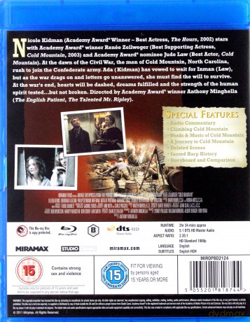 Cold Mountain (Wzgórze nadziei) [Blu-Ray]