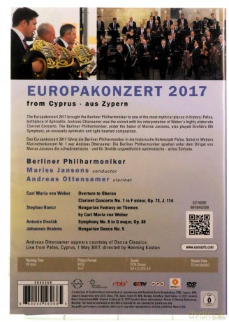 Berliner Philharmoniker: Euroarts - Europakonzert 2017 - Berliner Philharmoniker - Mariss Jansons [DVD]