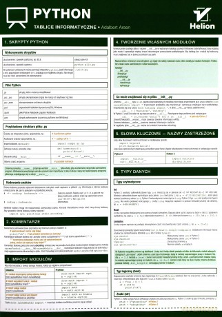 Tablice informatyczne. Python - Adalbert Arsen [KSIĄŻKA]