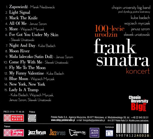 Chopin University Big Band: 100 rocznica urodzin Franka Sinatry. Koncert w Trójce [CD]