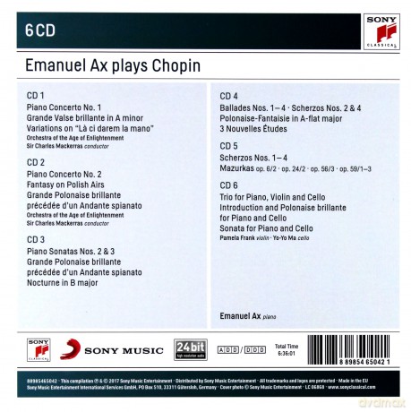 Emanuel Ax: Emanuel Ax Plays Chopin [6CD]