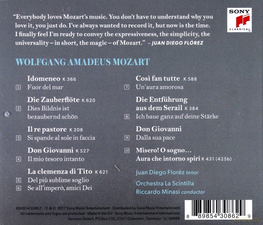 Juan Diego Flórez: Mozart [CD]