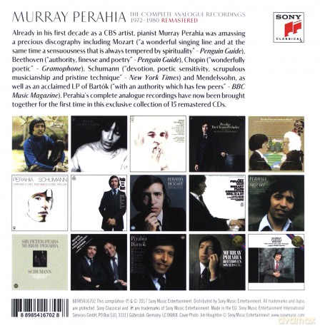 Murray Perahia: Murray Perahia - The Complete Analogue Recordings 1972 - 1979 - Remastered [15CD]