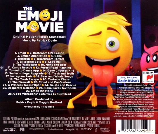 The Emoji Movie soundtrack (Emotki. Film) (Patrick Doyle) [CD]