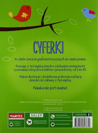 Cyferki ćwiczenia do nauki pisania [KSIĄŻKA]