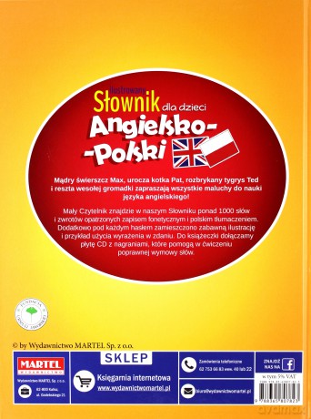 Ilustrowany słownik dla dzieci angielsko-polski - Katarzyna Sandecka [KSIĄŻKA]