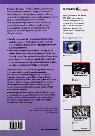 Informacje niejawne we współczesnym świecie - Sławomir Zalewski [KSIĄŻKA]