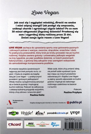 Love vegan. Gotowy jadłospis na 21 dni - Robert Zakrzewski [KSIĄŻKA]