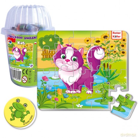 Miękkie puzzle magnetyczne kot [PUZZLE]