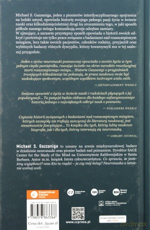 Po obu stronach mózgu. Moja przygoda z neuronauką - Michael S. Gazzaniga [KSIĄŻKA]
