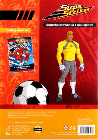 Supa strikas. Kolorowanka z naklejkami [KSIĄŻKA]