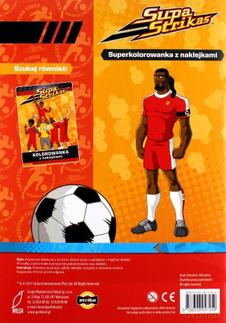 Supa strikas. Kolorowanka z naklejkami [KSIĄŻKA]