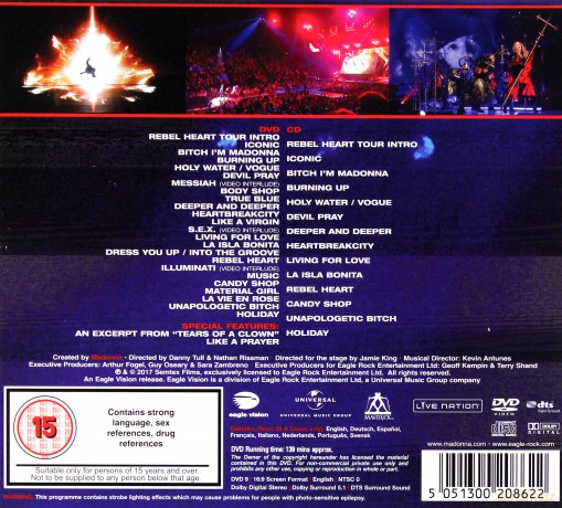 Madonna: Rebel Heart Tour [DVD]+[CD]