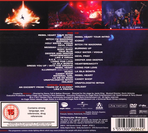 Madonna: Rebel Heart Tour [DVD]+[CD]