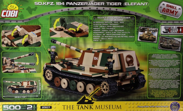 Armia Tiger Elefant niemiecki niszczyciel czołgów [KLOCKI]