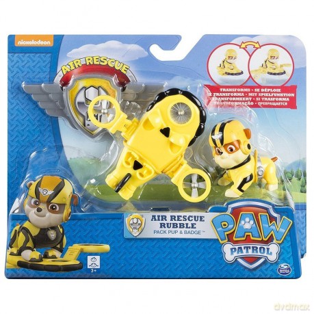 Psi Patrol Powietrzny Figurka z odznaką Rubble [FIGURKA]
