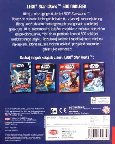 500 naklejek. LEGO Star Wars (Gwiezdne Wojny) [KSIĄŻKA]