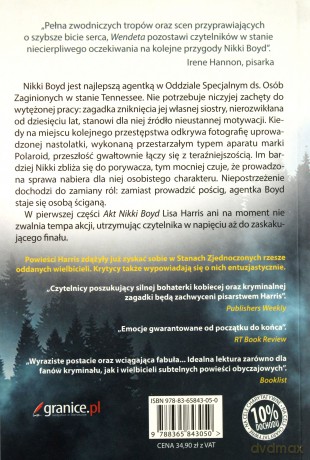 Akta Nikki Boyd (Tom 1) Wendeta - Lisa Harris [KSIĄŻKA]