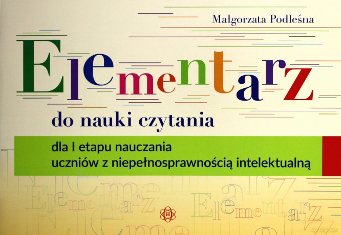 Elementarzu do nauki czytania [KSIĄŻKA]