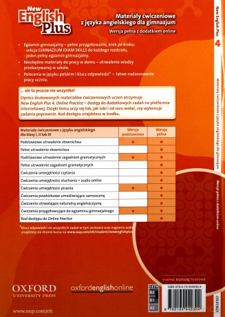 English Plus New 4 materiały ćwiczenie wersja pełna [KSIĄŻKA]
