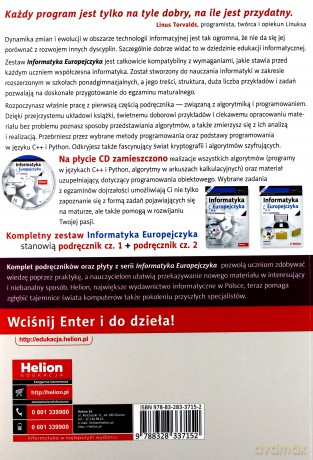 Informatyka Europejczyka LO 1-3 cz. 1 zakres rozszerzony [KSIĄŻKA]