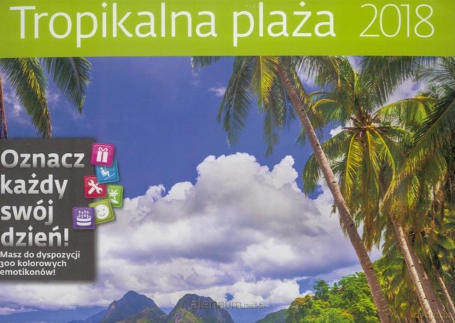 Kalendarz 2018 30x30 Tropikalna Plaża [KALENDARZ]
