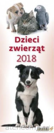 Kalendarz 2018 Slim Dzieci zwierząt [KALENDARZ]