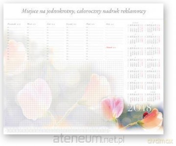Kalendarz biurowy 2018 - Biuwar barwny BF4 [KALENDARZ]