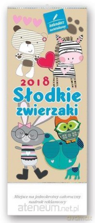 Kalendarz notatnikowy 2018 - Słodkie zwierzaki WN5 [KALENDARZ]