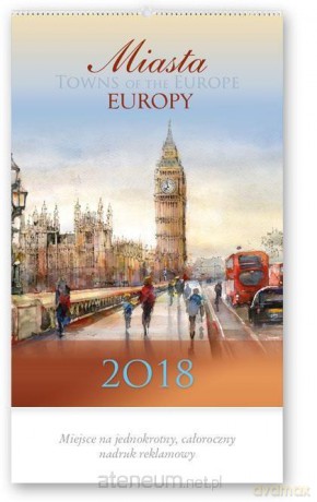 Kalendarz reklamowy 2018 - Miasta Europy RW15 [KALENDARZ]