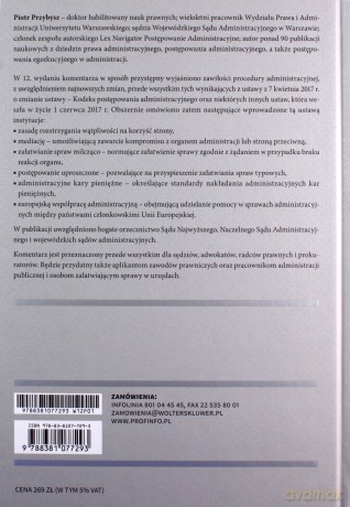 Kodeks postępowania administracyjnego Komentarz [KSIĄŻKA]
