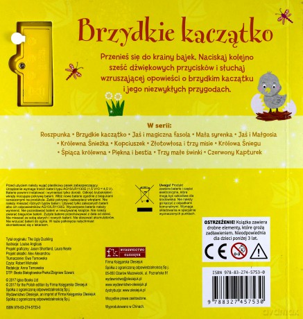 Książeczka dźwiękowa. Brzydkie kaczątko [KSIĄŻKA]
