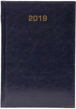 Książkowy A5 dzienny 2019 - Baladek granat [KALENDARZ]