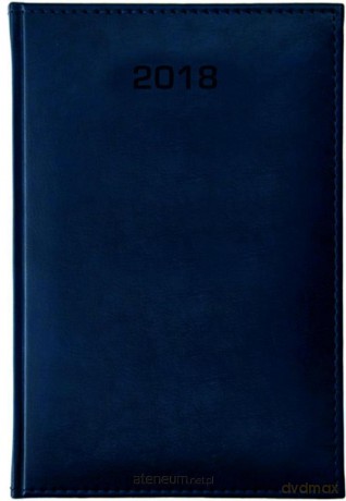 Książkowy A5 dzienny 2018 - Nebraska niebieski [KALENDARZ]