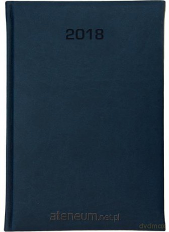 Książkowy A5 dzienny 2018 - Vivella eco granat [KALENDARZ]