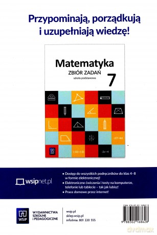Matematyka zeszyt ćwiczeń dla klasy 7 szkoły podstawowej