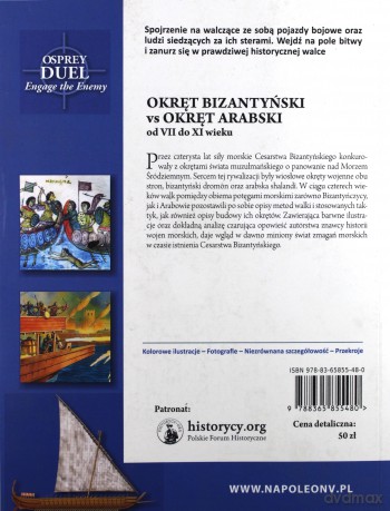 Okręt bizantyński vs okręt arabski od VII do XI w - Angus Konstam [KSIĄŻKA]