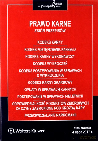 Prawo karne. Zbiór przepisów. Seria z paragrafem [KSIĄŻKA]
