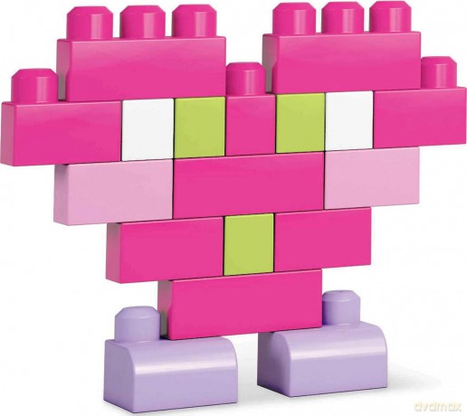 Mega Bloks Klocki w torbie 80 el. różowe [KLOCKI]