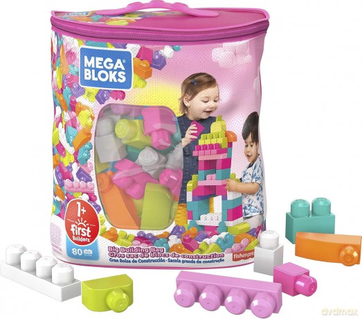 Mega Bloks Klocki w torbie 80 el. różowe [KLOCKI]