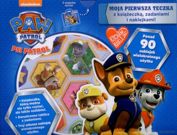 Psi Patrol. Na ratunek 2 Teczka z naklejkami [KSIĄŻKA]