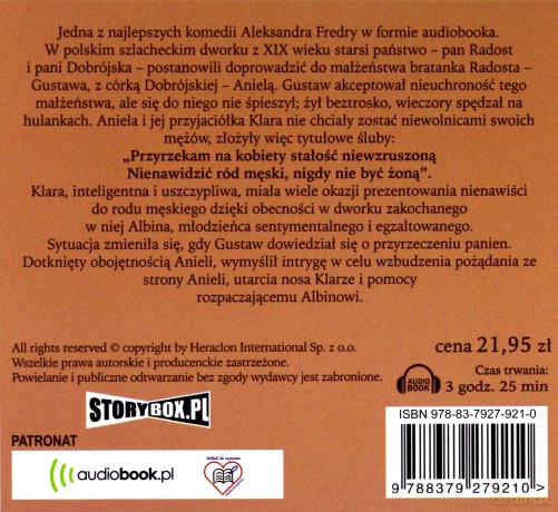 Śluby panieńskie - Aleksander Fredro [AUDIOBOOK]