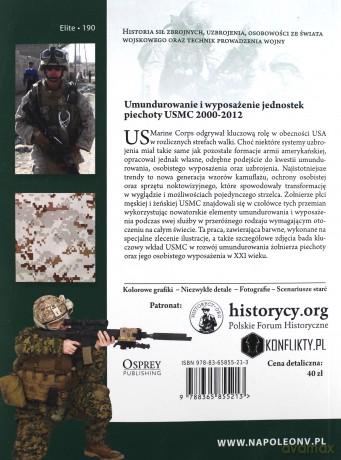 Umundurowanie i wyposażenie jednostek piechoty USMC 2000-2012 - J. Kenneth Eward [KSIĄŻKA]