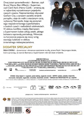 Batman v Superman: Świt Sprawiedliwości (Premium Collection) [DVD]