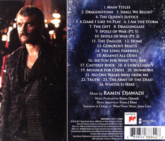Game of Thrones Season 7 soundtrack (Gra o Tron Sezon 7) (Ramin Djawadi) [CD]