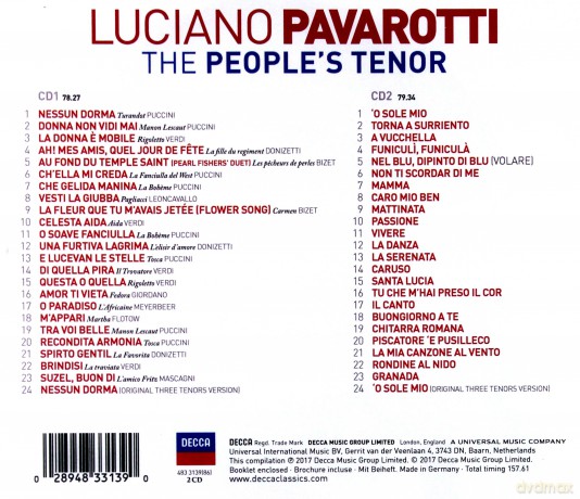 Luciano Pavarotti: The People's Tenor (PL) [2CD]